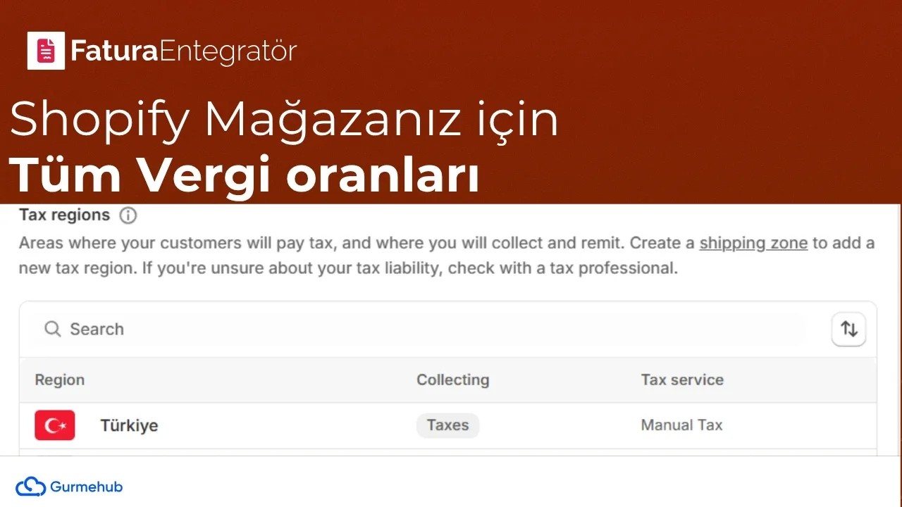 Shopify Mağazanız için Tüm Vergi Ayarları